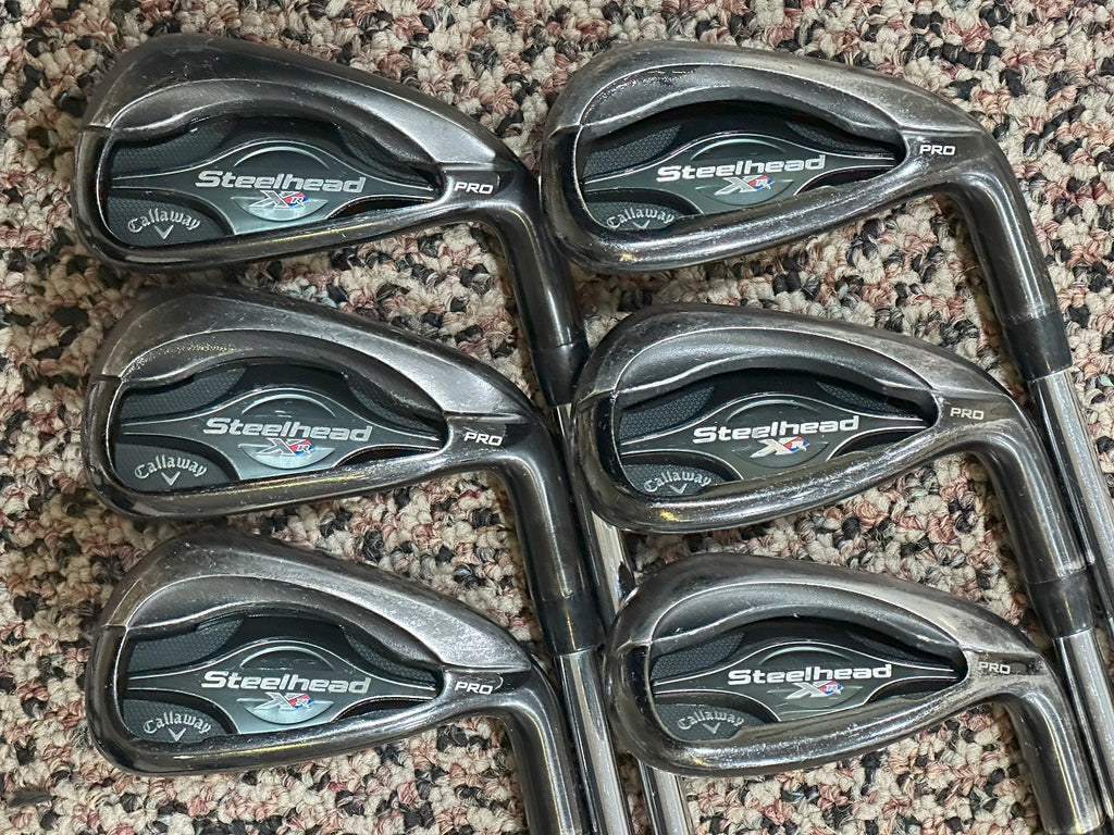 Callaway Steelhead XR Pro Iron Set 6-AW XP105 S300 S Flex Shafts GP MCC Grips
