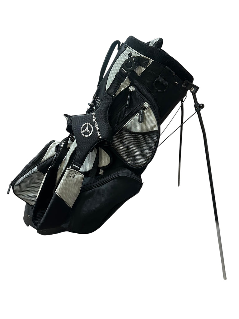 Mercedes Benz Stand Bag 5-Way Divider 8 Pockets Harness Handle Blk/Wht
