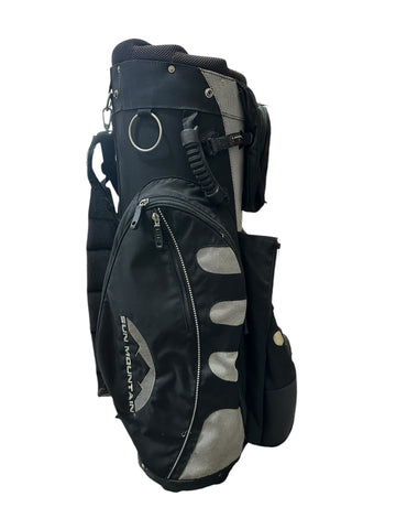Sun Mountain C-130 Cart Bag 14-Way Divider 9 Pockets Strap Handles Black/Grey