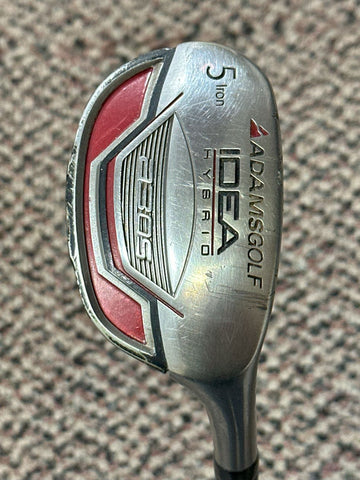Adams a30S Idea 5 Iron Hybrid Pro Launch Platinum Regular Flex Shaft Adams Grip