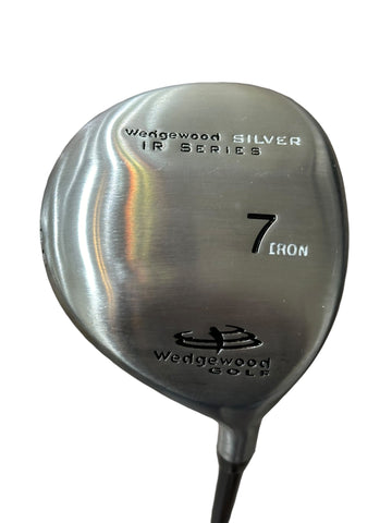 Wedgewood Golf IR Silver 34° 7 Iron w/HC Wedgewood Sr Flex Shaft Dri•Tac Grip