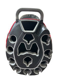 Founders Club Organizer Cart Bag 14-Way Divider 9 Pockets Strap Handle Rain Hood