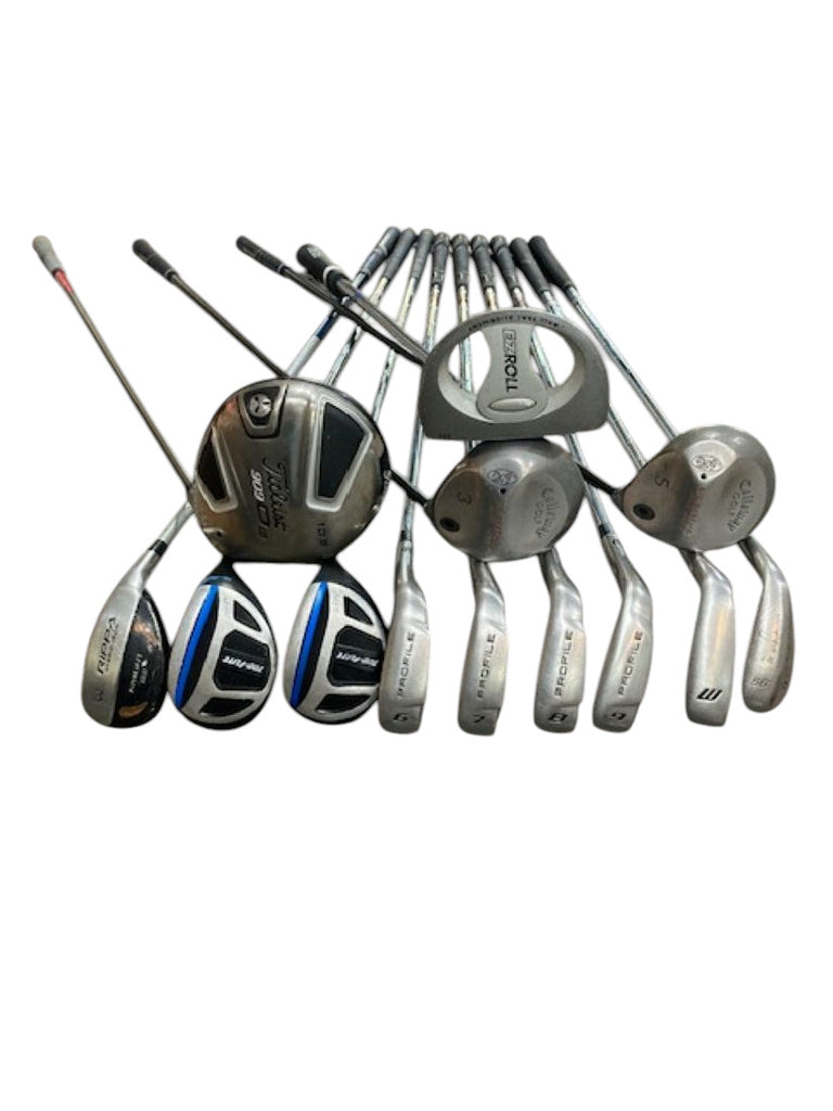 Titleist, Callaway and Wilson MRH R Flex Complete Golf Club Set #082726P02