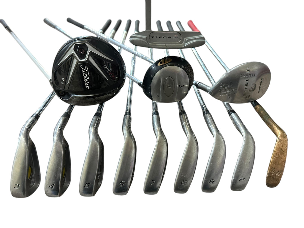 Titleist Ping TaylorMade Men's Right Hand Golf Club Set Stiff Flex SET-102424T10