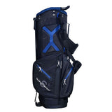 Swing Science Stand Bag, Black/Blue, 14 Way Divider Top, Dual Strap, Top Handle