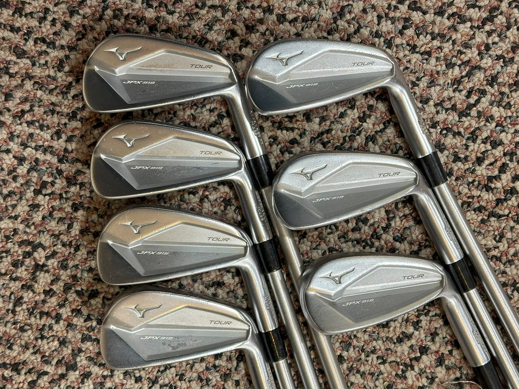 Mizuno JPX 919 Tour Iron Set 4-PW KBS Tour C-Taper X Flex Shafts GP MCC +4 Grips