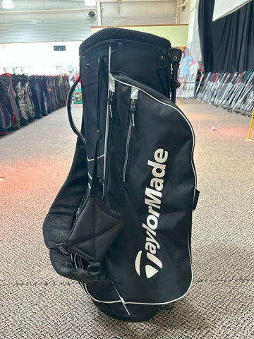 TaylorMade Stand Bag 4-Way Divider 5 Pockets Harness Handle Black/White