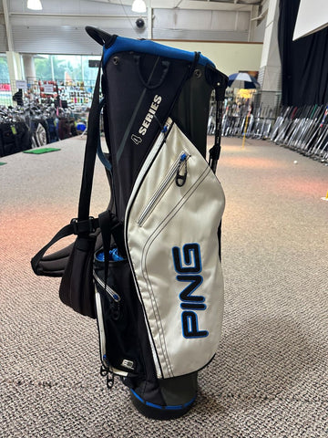 Ping 4 Series Stand Bag 4-Way 6 Pockets Harness Carry Handle Black/Blue/White