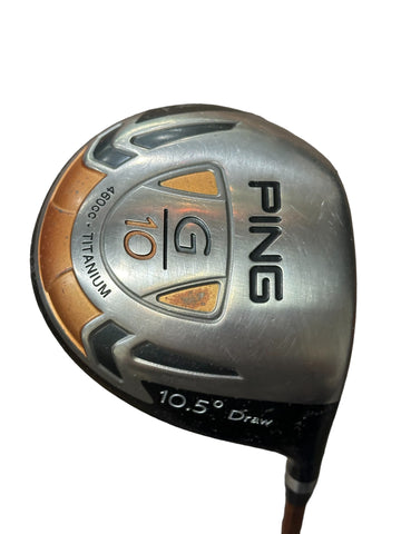 Ping G10 10.5° Draw Driver TFC 129 D Senior Flex Shaft Golf Pride MCC Grip