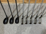 Adams Idea Tech V4 Hybrid Iron Set 4-5-6H w/HC's 7-GW +1/2" R Flex Adams Grips