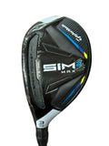 TaylorMade LH Sim Max Rescue 19° 3 Hybrid Ventus 6 R Flex Shaft Crossline Grip