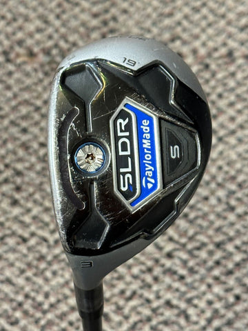 TaylorMade LH Rescue SLDR S 19° 3 Hybrid Speeder 72H R Flex Shaft GP MCC +4 Grip