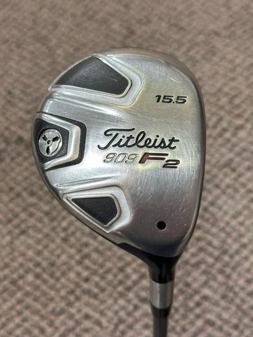 Titleist 909F2 15.5° 3 Wood Diamana 75g Stiff Flex Shaft Lamkin Crossline Grip