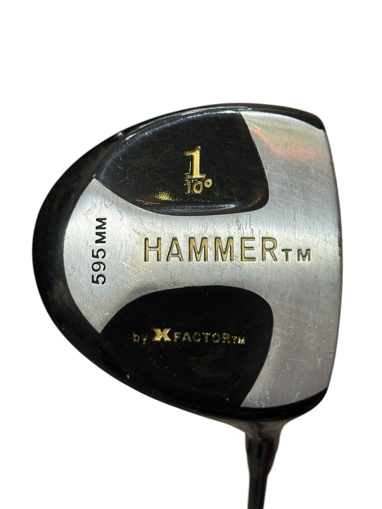 Hammer X Factor 10° Driver Hammer Sr Flex Shaft Golf Grip Pro Model Grip