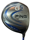 Ping G5 10.5° Driver Pro Launch Blue 65g S Flex Shaft Golf Pride Tour Wrap Grip