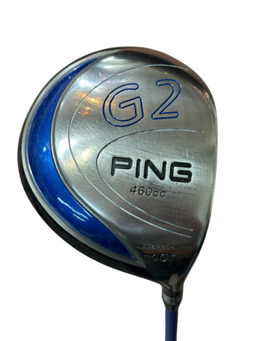 Ping G2 10° Driver Pro Launch Blue 65g Stiff Flex Shaft Ping Grip