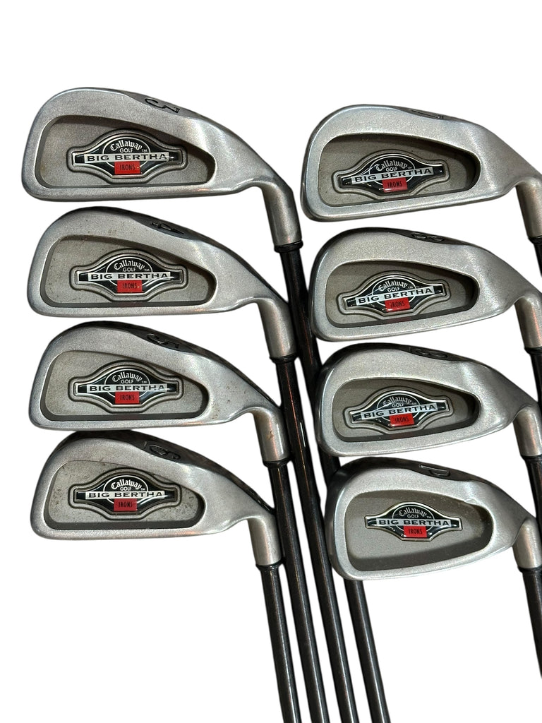 Callaway 1996 Big Bertha Iron Set 3-PW RCH96 R Flex Shafts Callaway Grips