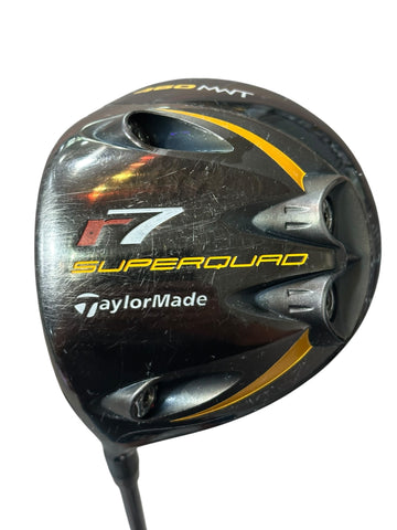 TaylorMade LH R7 Superquad 10.5° Driver REAX 65g R Flex Shaft Crossline Grip