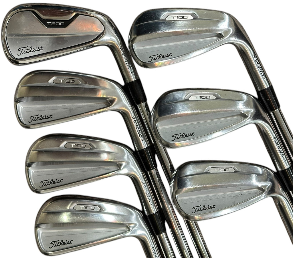 Titleist T100/200 Combo Iron Set +1/2" XP115 S Flex Shafts Pure/Karma Grips
