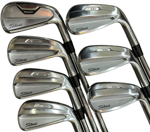 Titleist T100/200 Combo Iron Set +1/2" XP115 S Flex Shafts Pure/Karma Grips