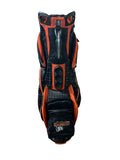 Ogio Cart Bag 14-Way Divider 9 Pockets Strap Handle Black/Orange