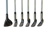 Cobra F6 Iron Set 3/4H 6-PW King F6 Stiff Flex Shafts Lamkin REL Grips