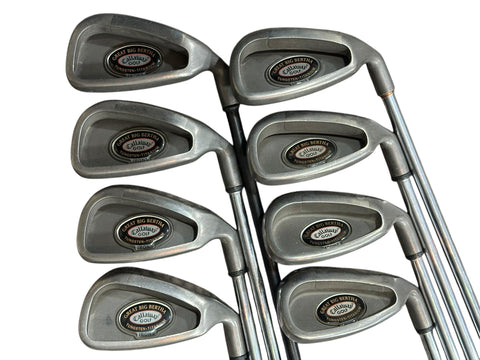 Callaway Great Big Bertha Irons 4-AW Sensicore S Flex Shafts Crossline Grips