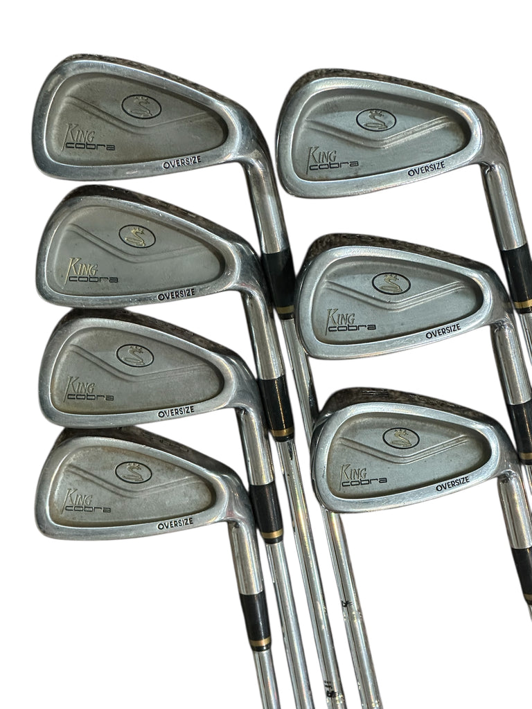 King Cobra Oversize Irons 4-PW King Cobra Stiff Flex Shafts Cobra Grips