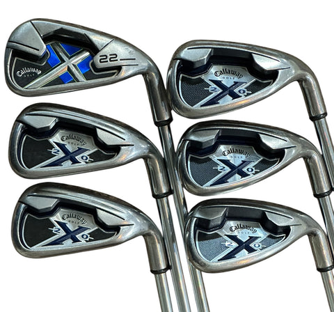 Callaway X/22-X20 Iron Set 5-PW +1/2" DG S300 S Flex Shafts Callaway Grips
