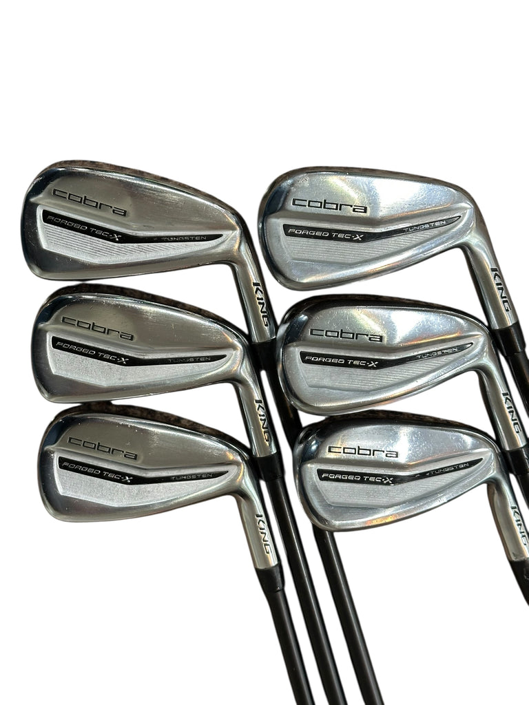 Cobra Forged Tec-X Irons 6-GW +1/2" Ultralite 50g R Flex Shafts CP2 Wrap Grips