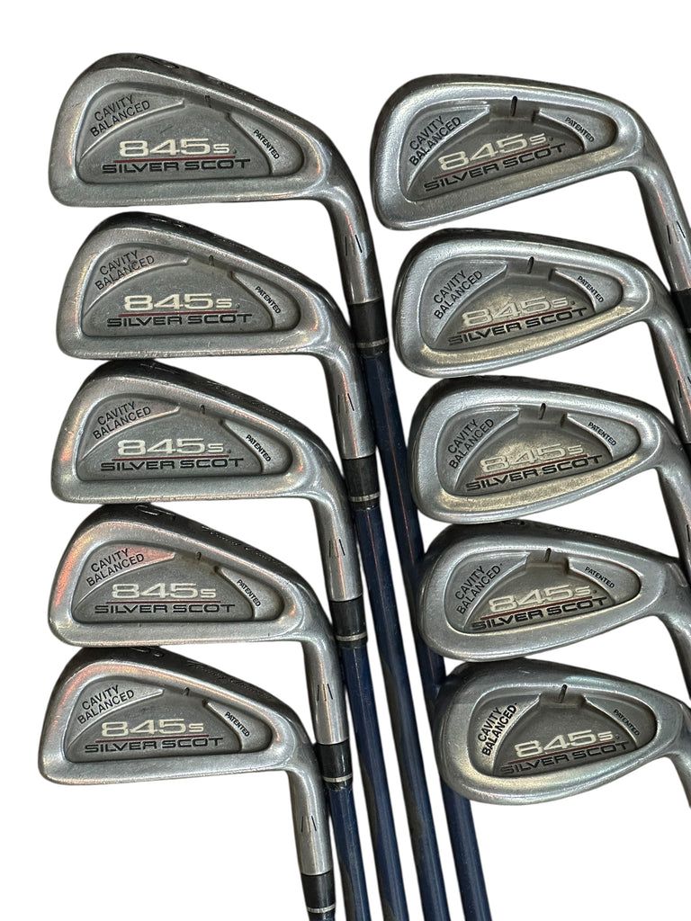 Tommy Armour 845s Silver Scot Irons 2-SW G Force 2 S Flex GP Tour Wrap Grip