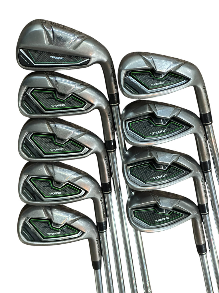TaylorMade RBZ Rocketballz Iron Set 5-LW +1/2" REAX 90g S Flex Shafts