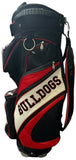 Team Effort Georgia Bulldogs Cart Bag 14-Way Divider 8 Pockets Strap Handle