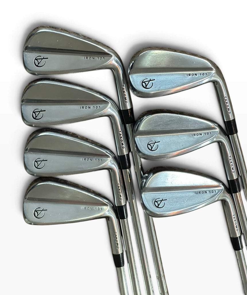 Takomo 101 Iron Set 4-PW KBS Tour Lite Stiff Flex Shafts Lamkin Crossline Grips