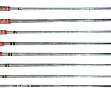 TaylorMade R7 Draw Irons 3-PW TM T-Step 90g R Flex Shafts Kingrasp Grips