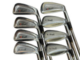 Wilson Staff Progressive Irons 3-PW Firestick 2.8 S Flex Shafts Royal Grips