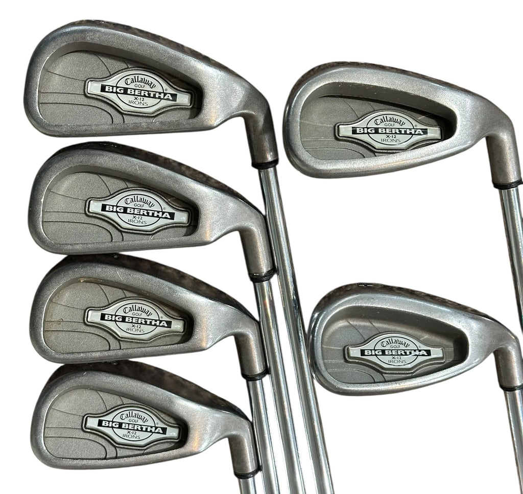 Callaway Big Bertha X-12 Irons 5-9, AW +1/2" Rifle FCM 6.0 S Flex Shafts