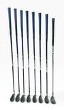 Callaway X20 Iron Set 4-PW, SW +1/2" Apollo Blue Steel Stiff Flex Shafts Tacki Mac Grips