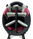 Titleist Stand Bag 6-Way 5 Pockets Harness Handle Rain Hood Pink/White