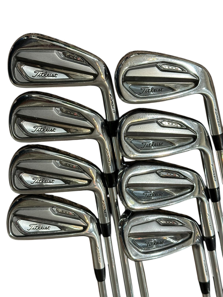 Titleist T100S Irons 4-AW -.5" Project X 6.5 S Flex Shafts GP Tour Velvet Grip