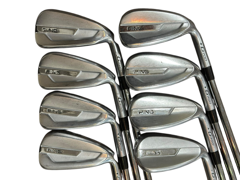 Ping G700 Black Dot Irons 4-UW +1/2" AWT 2.0 S Flex Shafts CP2 Wrap Grips