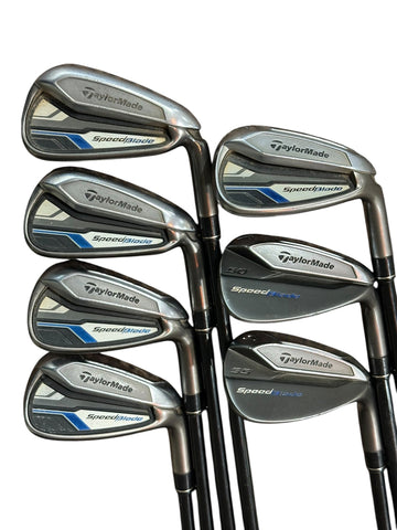 TaylorMade Speed Blade Iron Set 6-SW Velox T R Flex Shafts TaylorMade Grips