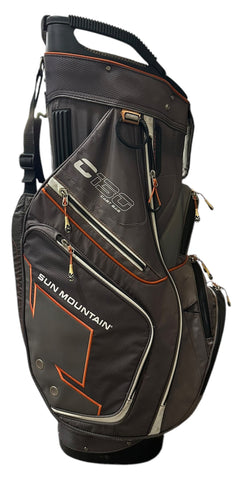 Sun Mountain C130 Cart Bag 14-Way Divider 9 Pockets Strap Handle Rain Hood