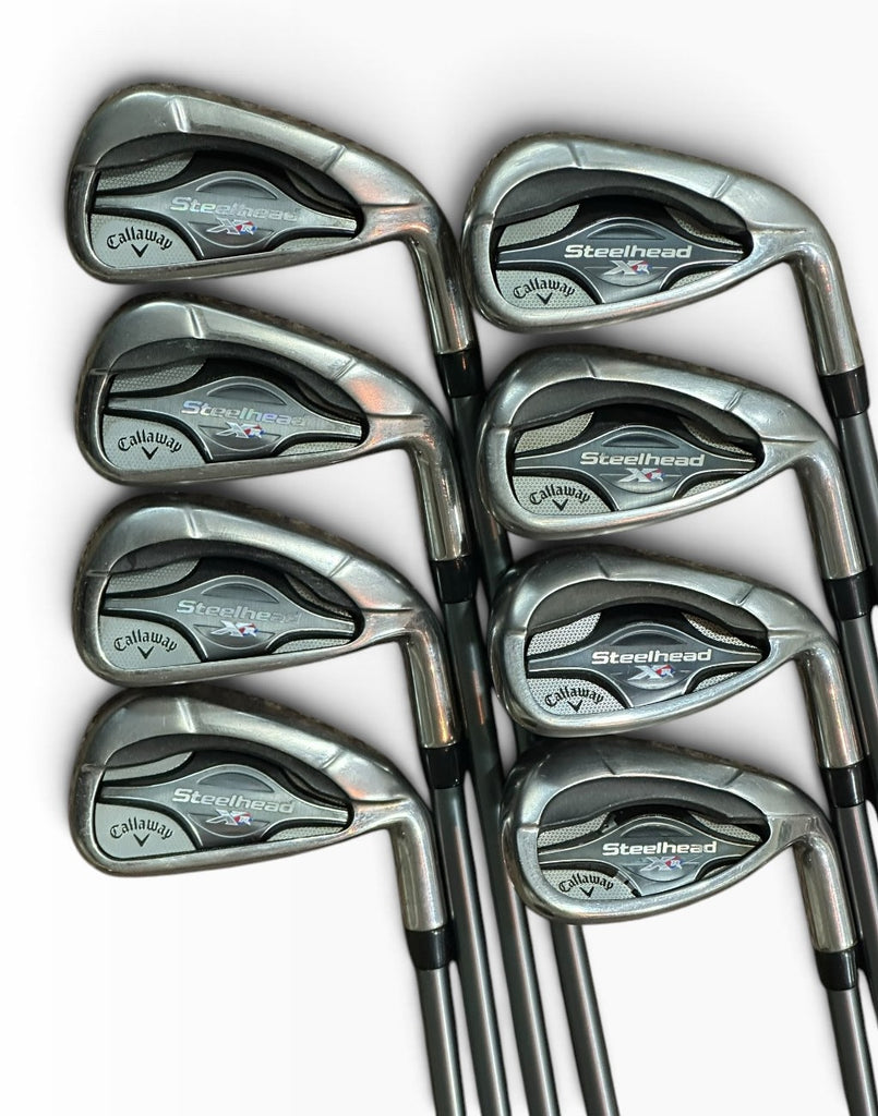 Callaway XR Steelhead 360CF Iron Set 4-AW Matrix Ozik F16 60g R Flex Shafts Dri•Tac 2.0 Grips