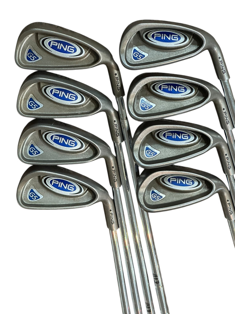 Ping G5 Black Dot Iron Set 4-AW Ping Stiff Flex Shafts Ping Grips
