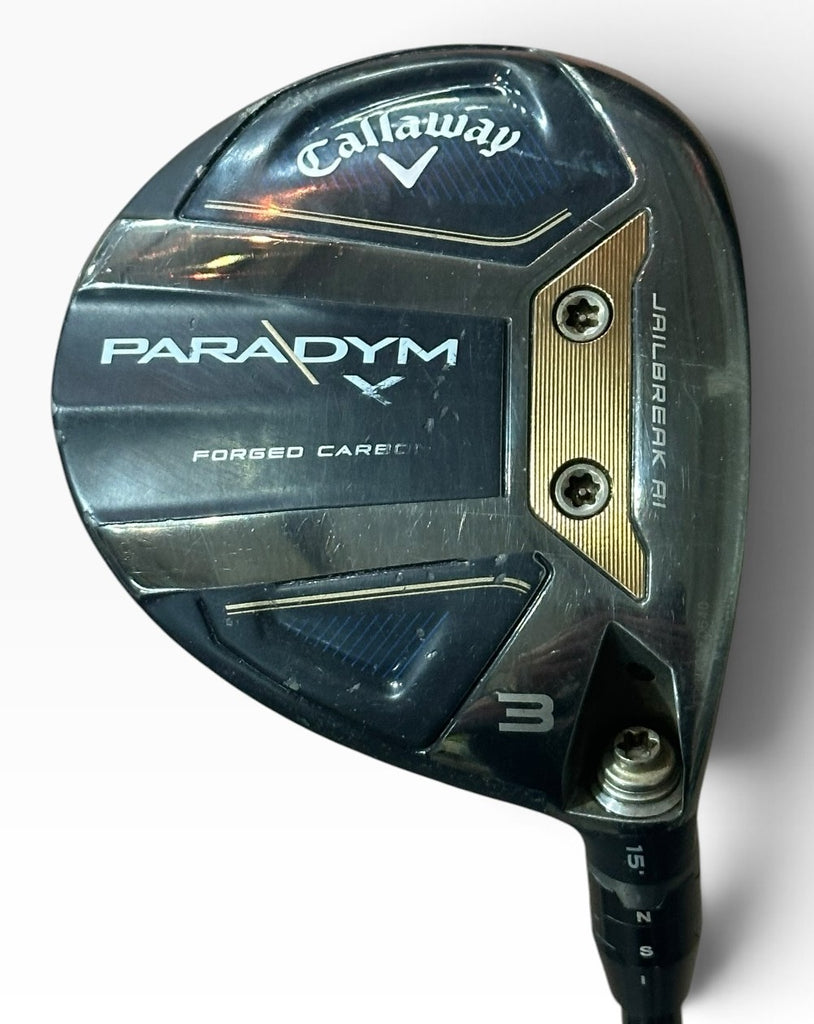 Callaway Paradym X 15° 3 Wood KBS TD Tour Driver 50g Regular Flex Shaft Golf Pride CP2 Pro Grip