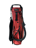 Titleist Stand Bag 4-Way Divider 4 Pockets Harness Handle Rain Hood Red/Black