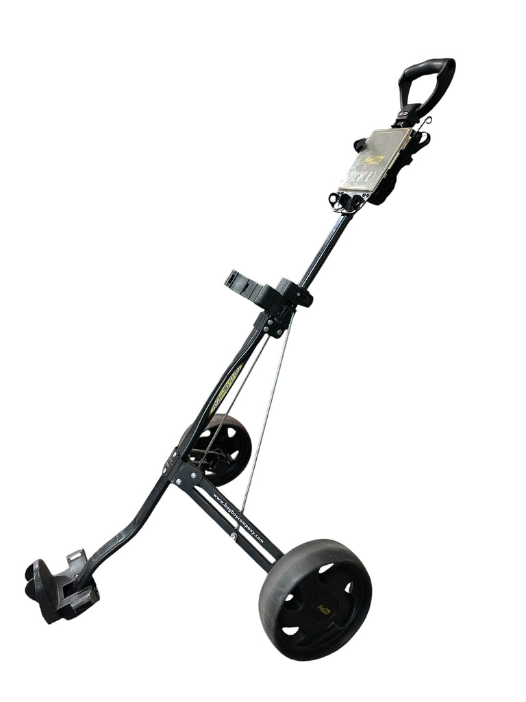 Bag Boy M-370 3 Wheel Push Cart Scorecard Holder Drink Holder 2 Ball Holders