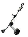 Bag Boy M-370 3 Wheel Push Cart Scorecard Holder Drink Holder 2 Ball Holders