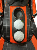 Ogio Cart Bag 14-Way Divider 9 Pockets Strap Handle Black/Orange